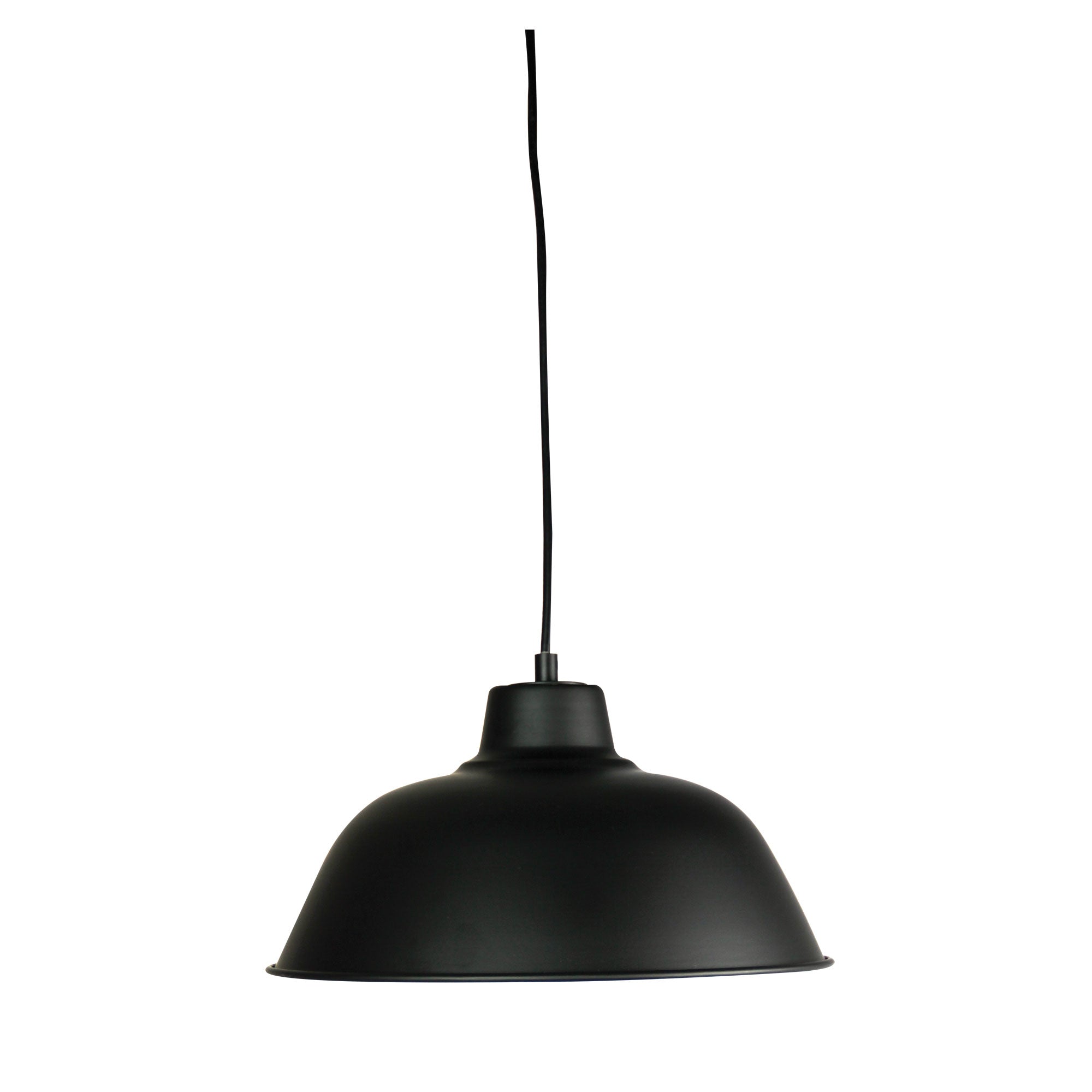 FORGE 300 Retro Industrial Pendant Black Oriel Lighting