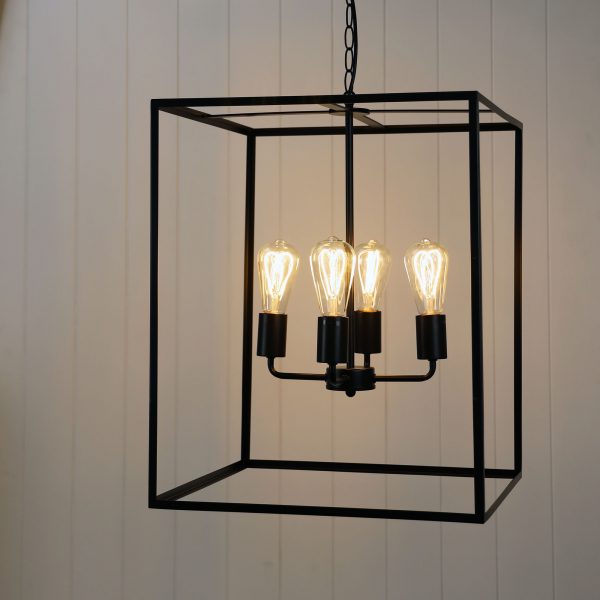 HAMPTON 4 Light Classic Metal Pendant Oriel Lighting