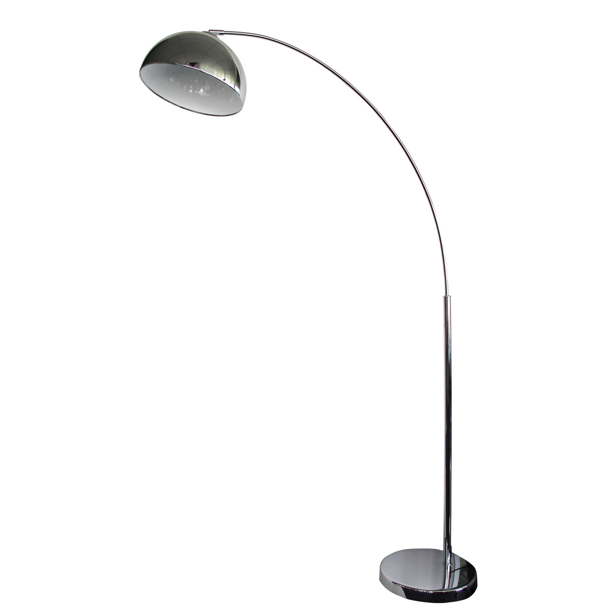 DOME Chrome Arc Retro Floor Lamp Oriel Lighting