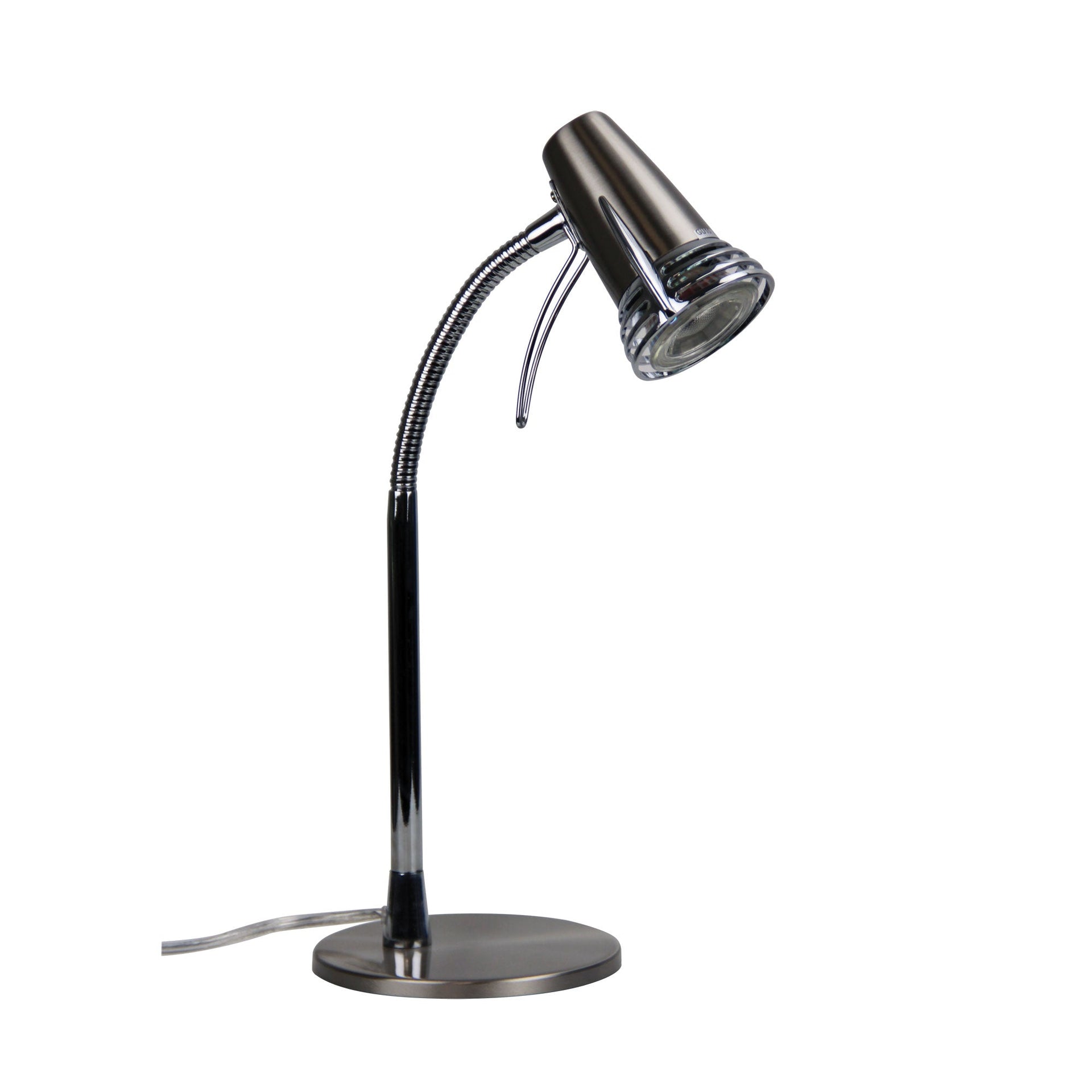 SCOOT Compact LED Task Lamp Brushed Chrome Oriel Lighting