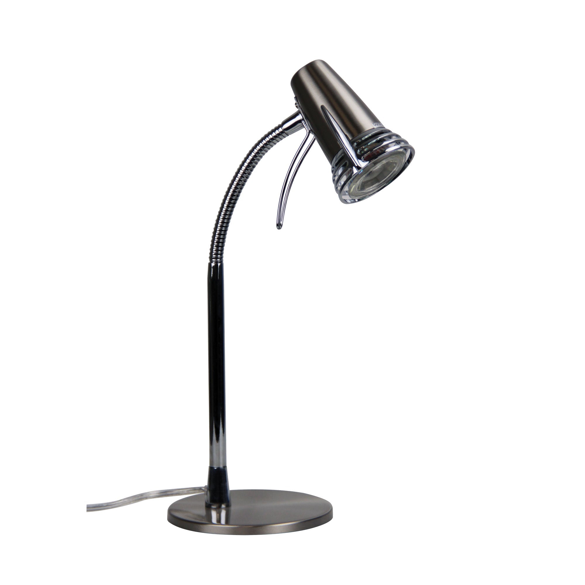 SCOOT Compact LED Task Lamp Brushed Chrome Oriel Lighting