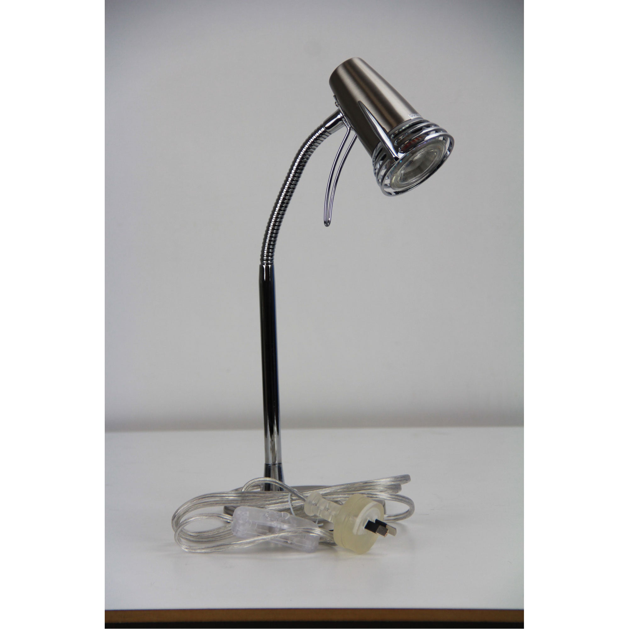 SCOOT Compact LED Task Lamp Brushed Chrome Oriel Lighting