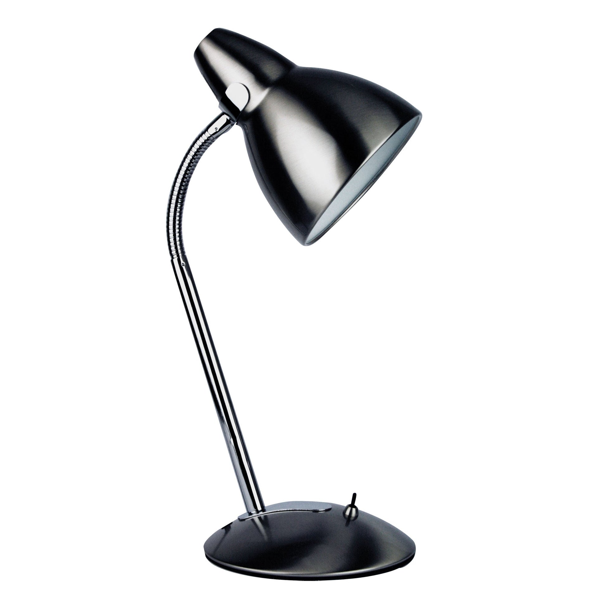 TRAX Classic Gooseneck Task Lamp Brushed Chrome Oriel Lighting