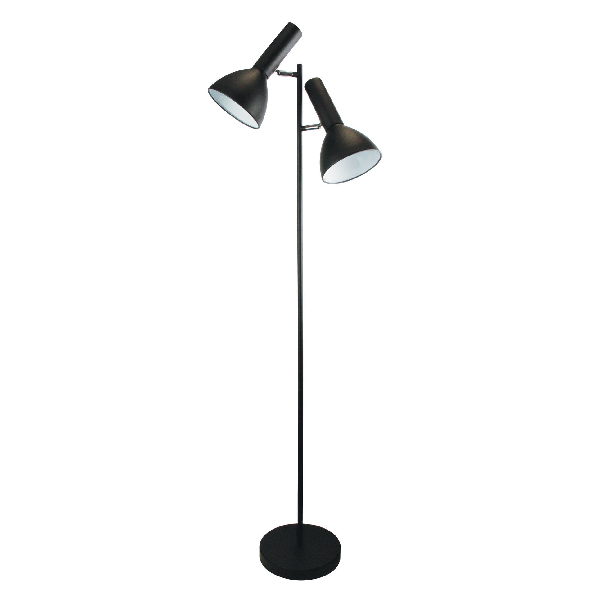VESPA Mid-Century Twin Floor Lamp Black Oriel Lighting