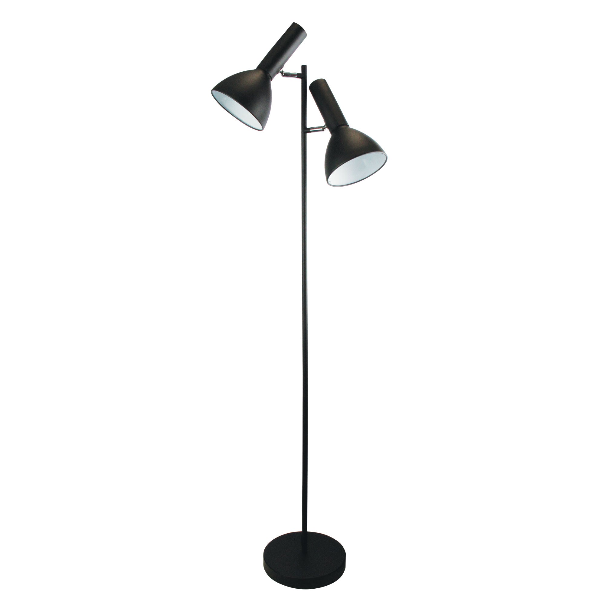 VESPA Mid-Century Twin Floor Lamp Black Oriel Lighting