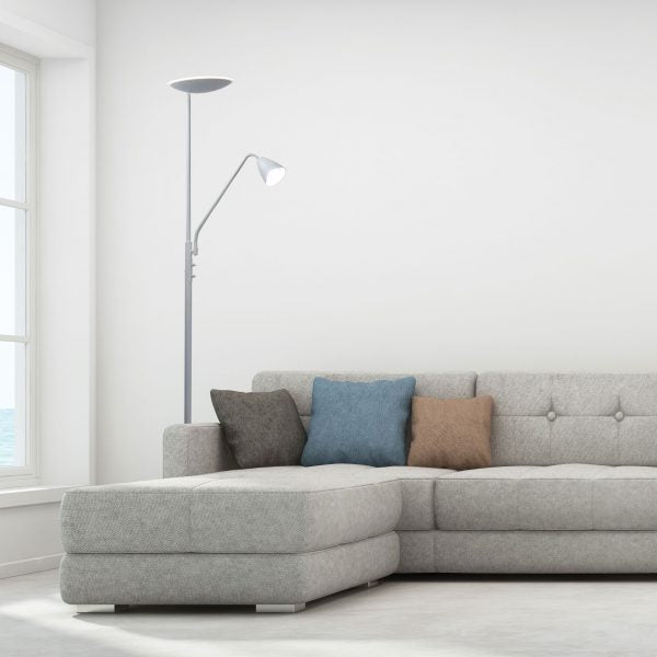 UP2 Mother and Child LED Floor Lamp White Oriel Lighting