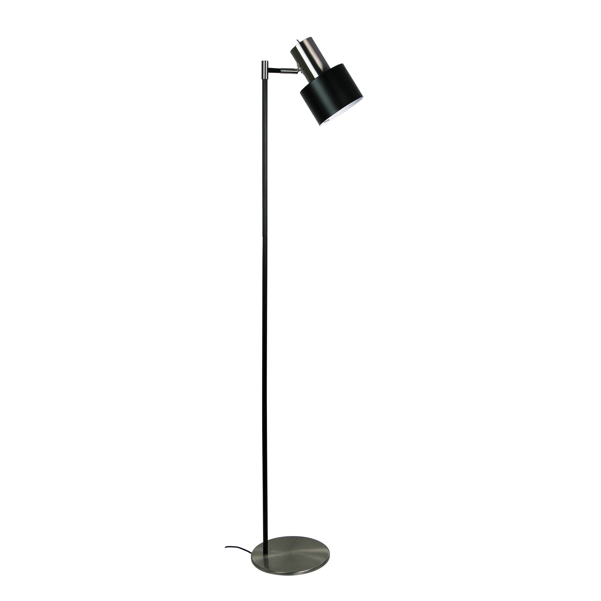 ARI FLOOR Mid-Century Task Lamp with Brushed Chrome Oriel Lighting