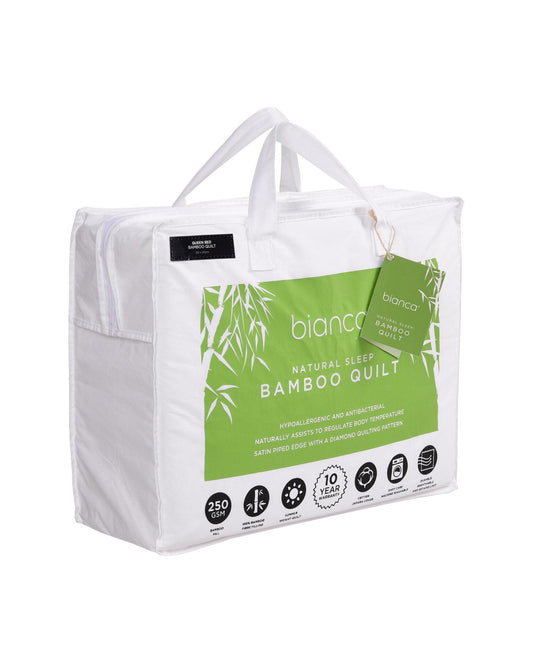 Bianca Bedding NATURAL SLEEP BAMBOO 250GSM SUMMER WEIGHT QUILT Bianca Bedding