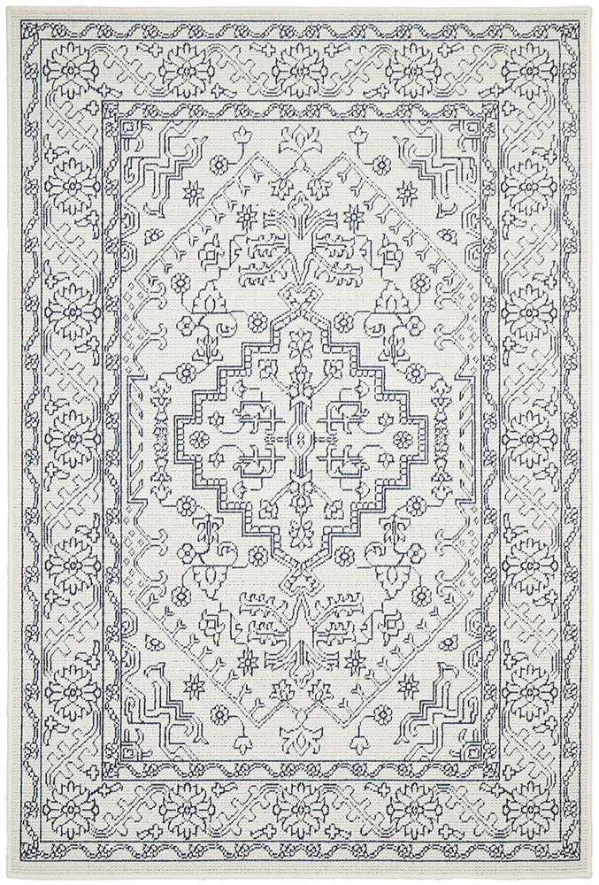 Seaside 5555 White Rug RUG CULTURE