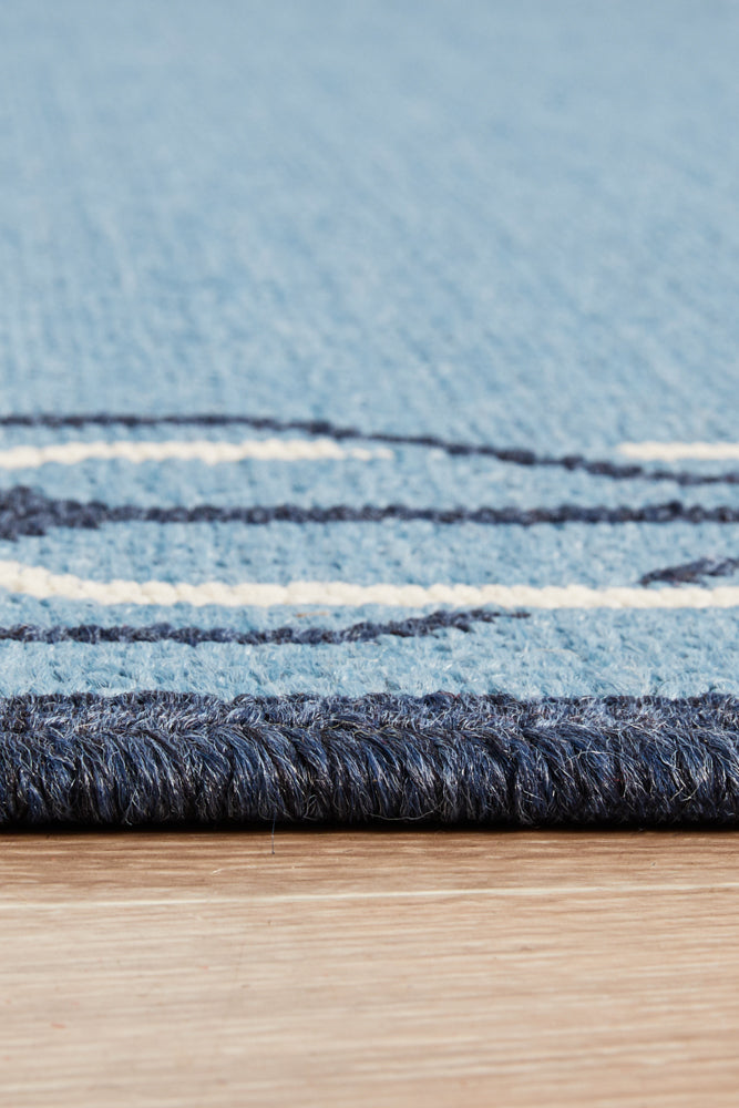 Seaside 6666 Blue Rug RUG CULTURE