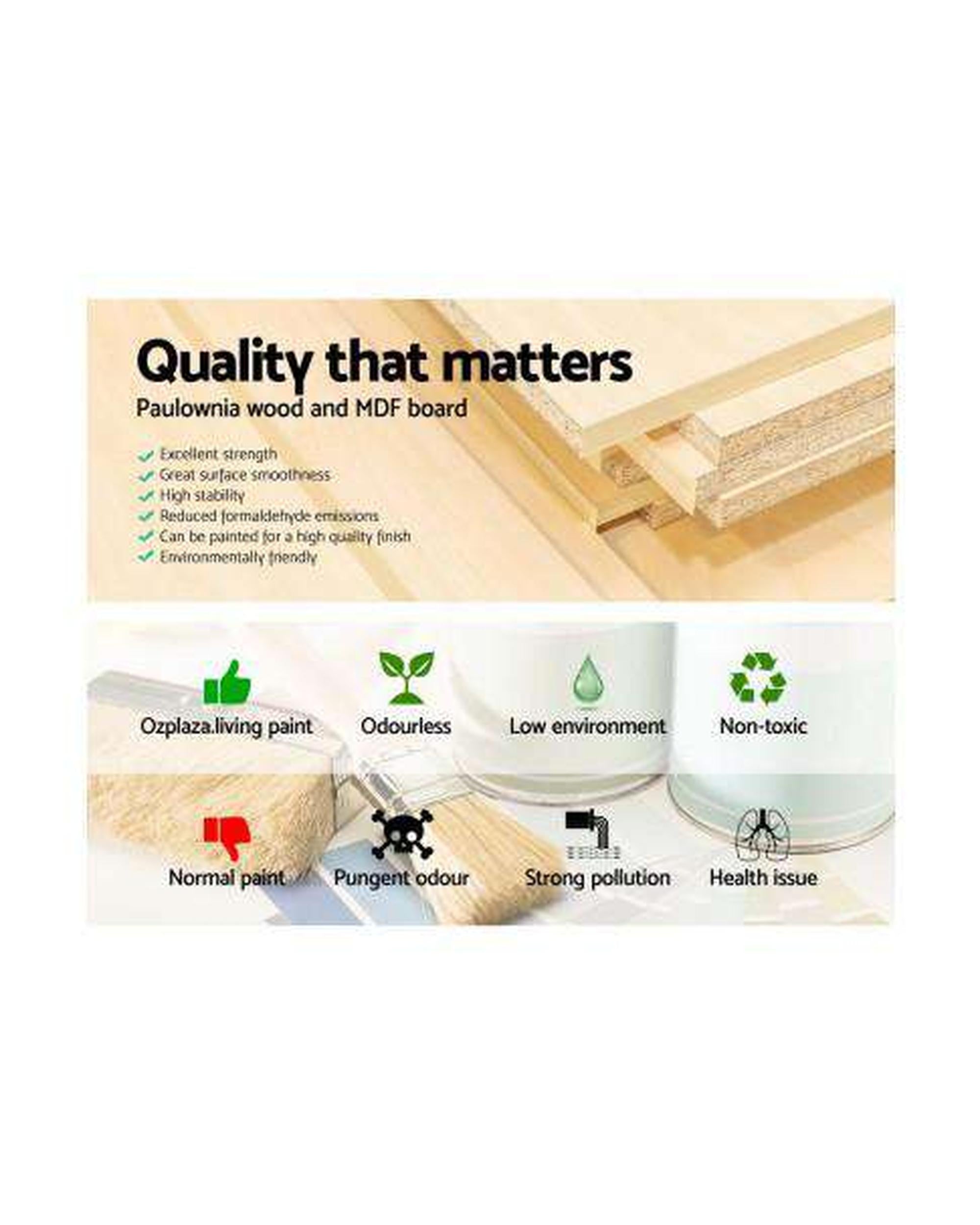 Two Bedside Table - Grey Artiss