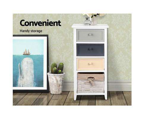 Bedroom Storage Cabinet - White Artiss