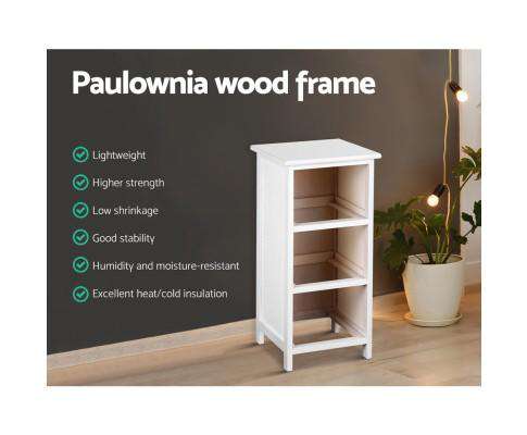 Bedside Table - White Artiss