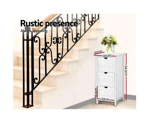 Bedside Table - White Artiss