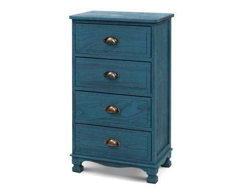 Bedside Table Vintage - Blue Artiss