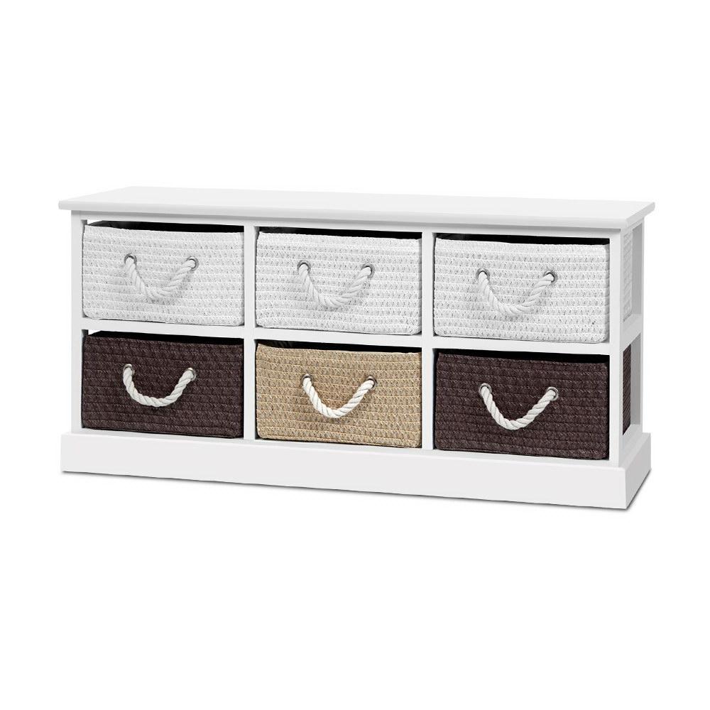 Storage Bench Shoe Organiser 6 Drawers Chest Cabinet Rack Box Shelf Stool Artiss