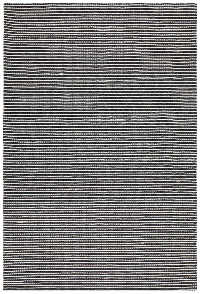 Studio Oskar Felted Wool Striped Rug Black White Rug Culture