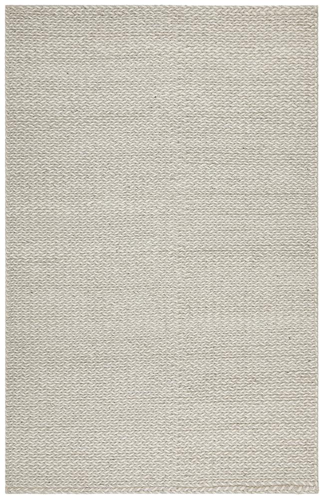 Studio Helena Woven Wool Rug Grey White Rug Culture