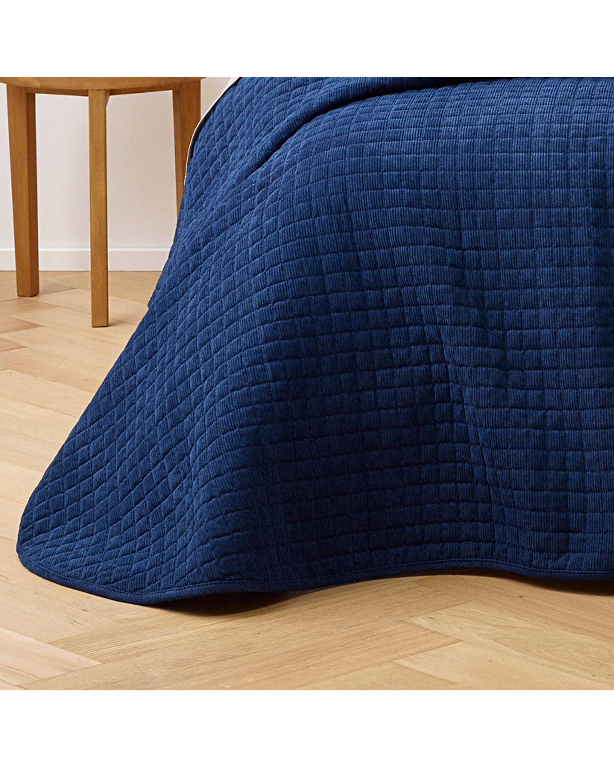 Bianca Bedding TURIN COVERLET SET INDIGO Bianca Bedding