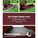 Biker Swag Camping Tent Single Canvas Swags Biking Hiking Beach Weisshorn