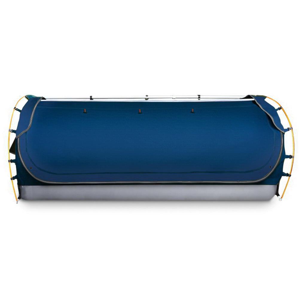 Double Swag Camping Swags Canvas Free Standing Dome Tent Dark Blue Weisshorn