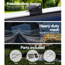 Swag King Single Camping Swags Canvas Free Standing Dome Tent Dark Blue with 7CM Mattress Weisshorn