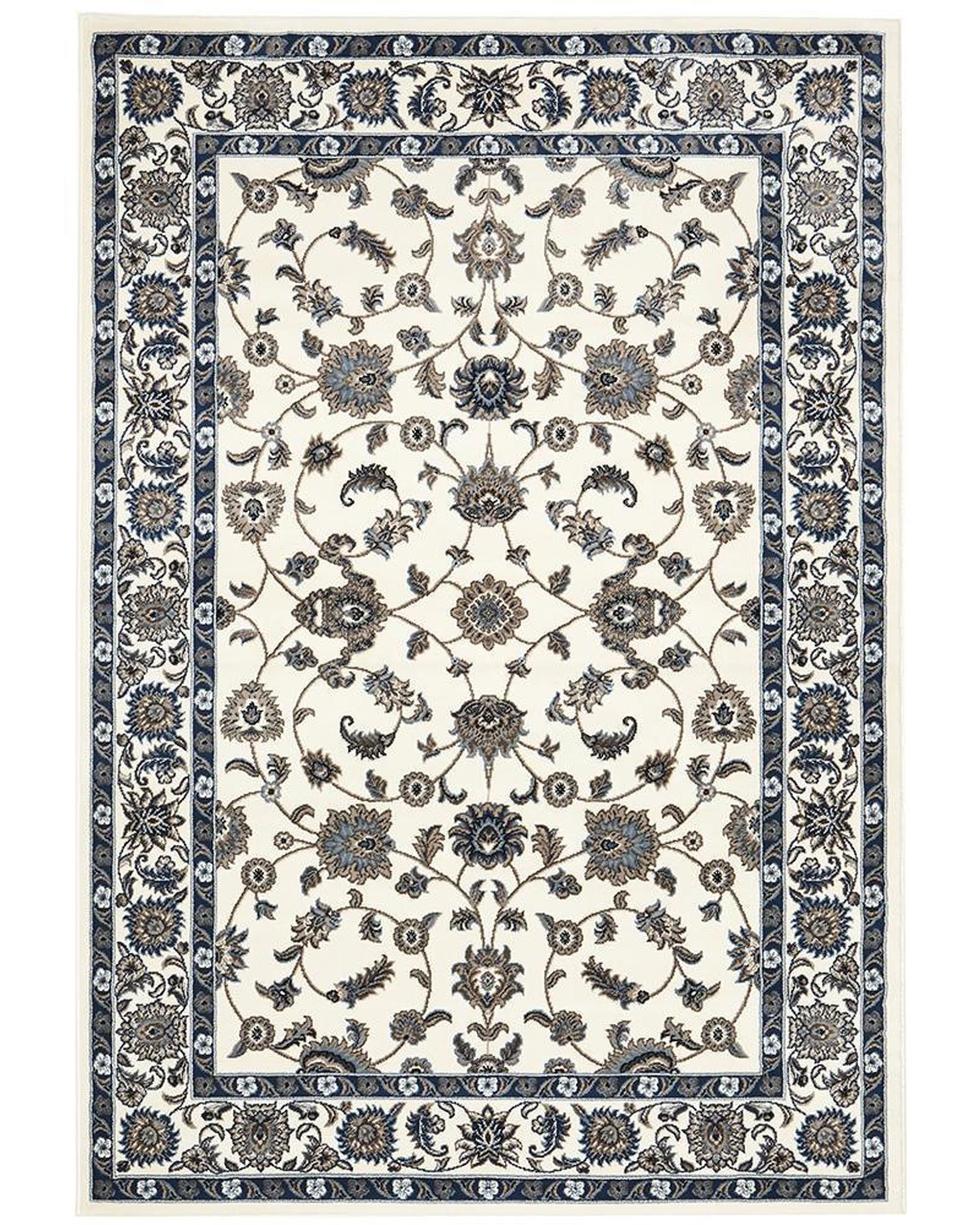 Sydney Collection Classic Rug White With White Border