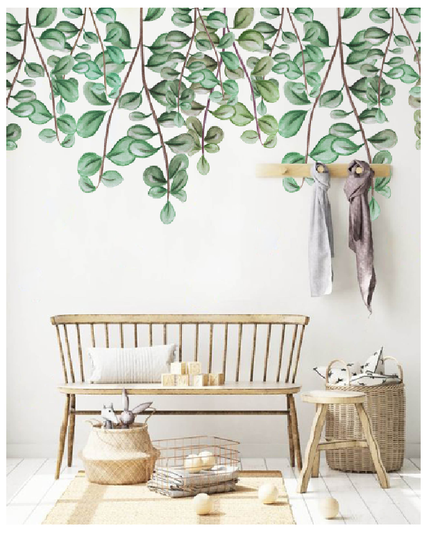 Australiana Eucalyptus Leaves Wall Decals 