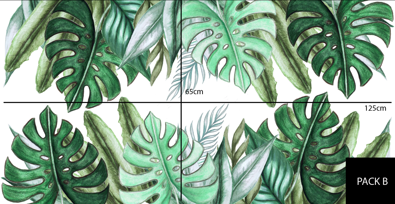 Jungle Leaves Wall Decals 