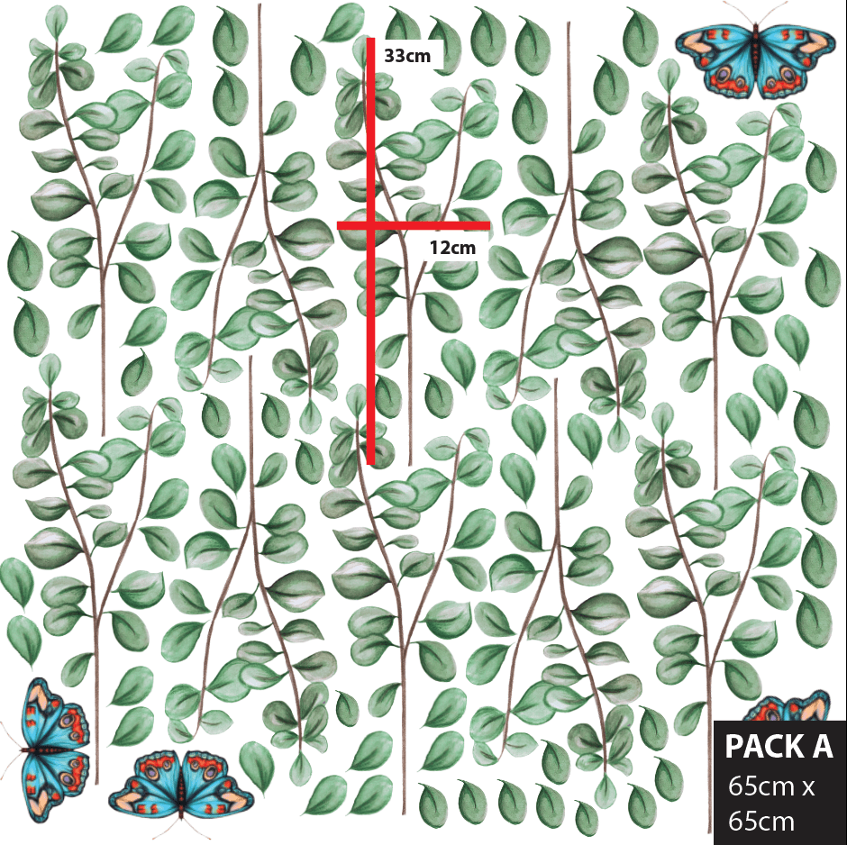 Green Eucalyptus Polka Art Prints