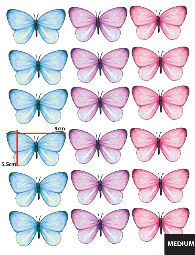 Multi Coloured Sprinkled Butterflies Polka Art Prints