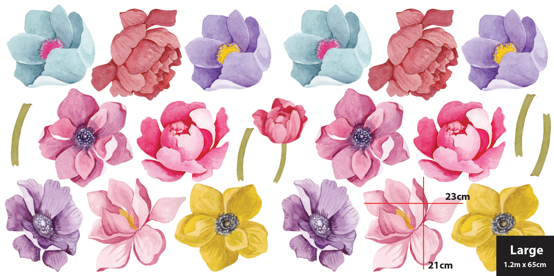 Flower Power Polka Art Prints