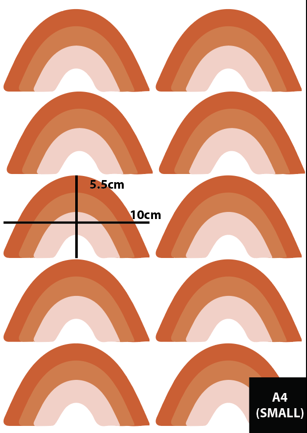 Rainbow Decals Polka Art Prints