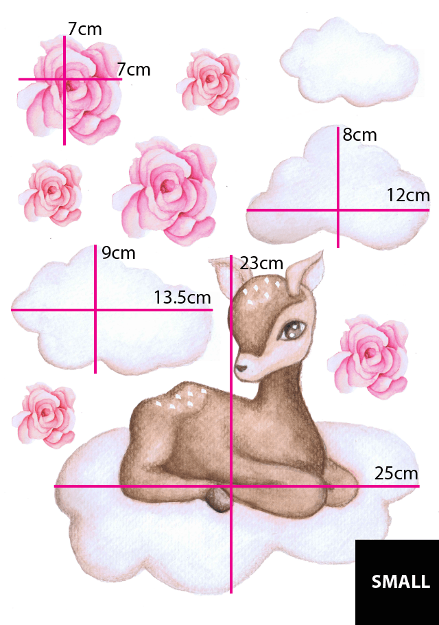 Doe in the Clouds Polka Art Prints