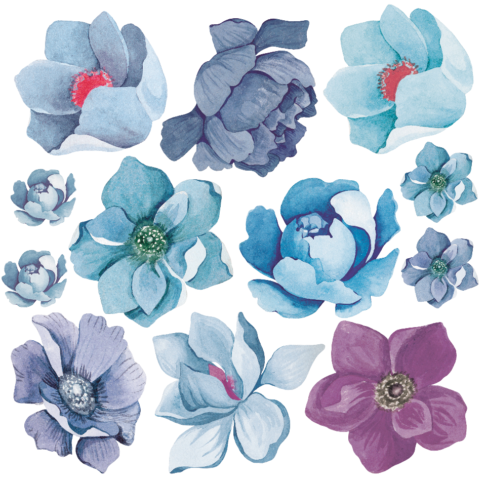 Flower Power Polka Art Prints