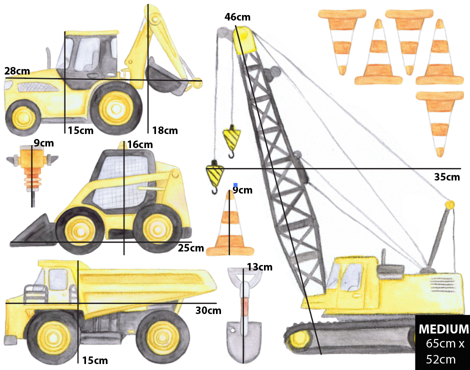 Construction Set Polka Art Prints