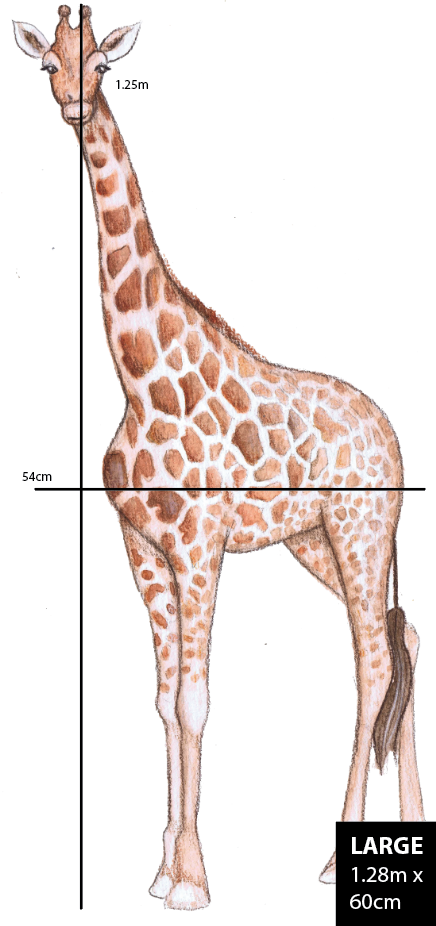 Single Giraffe Polka Art Prints