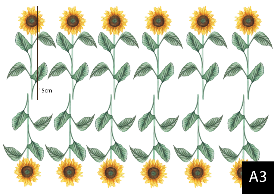 Mini Sunflowers Polka Art Prints