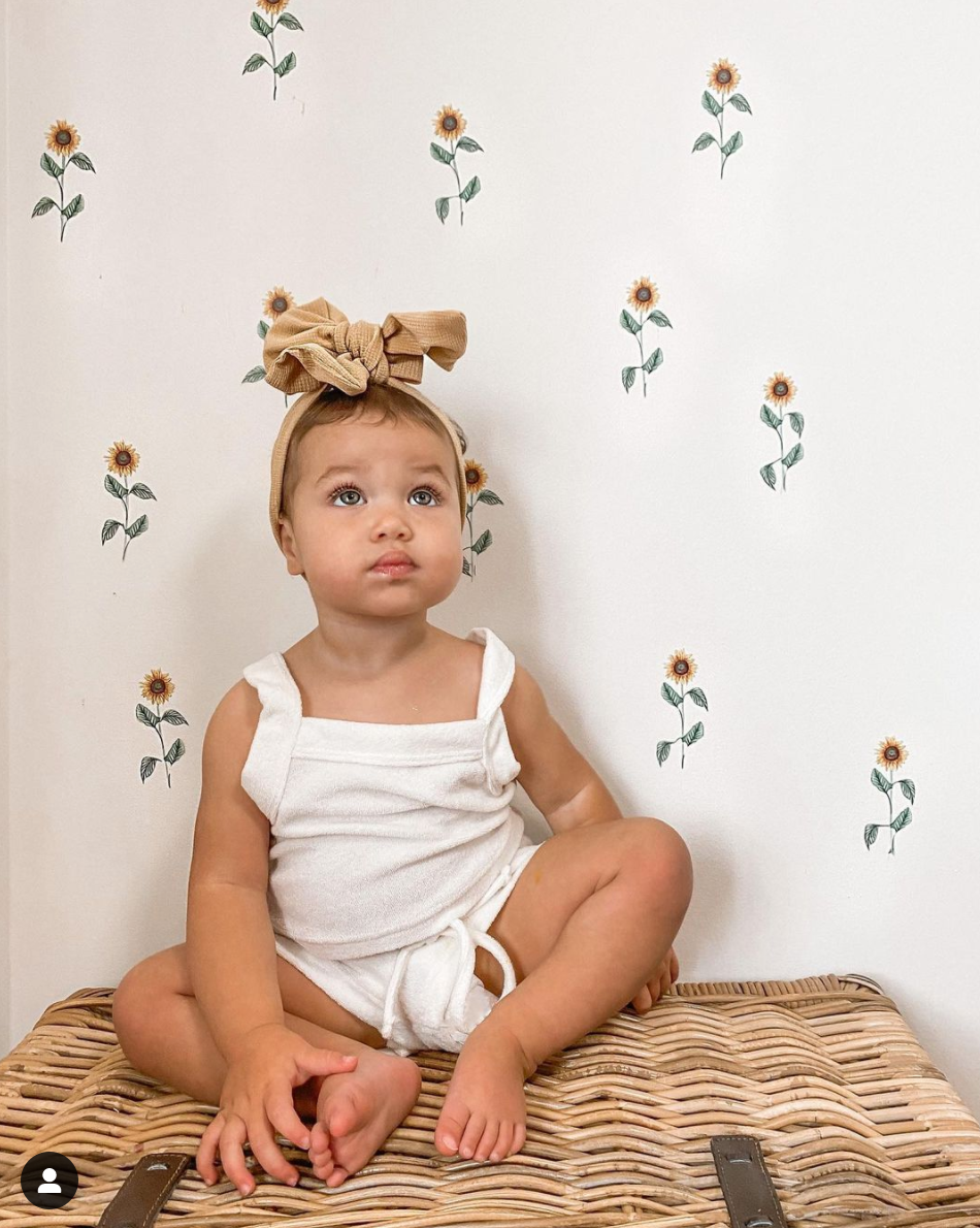 Mini Sunflowers Polka Art Prints