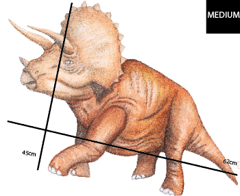 Single Triceratops Polka Art Prints