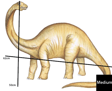 Single Brachiosaurus Polka Art Prints