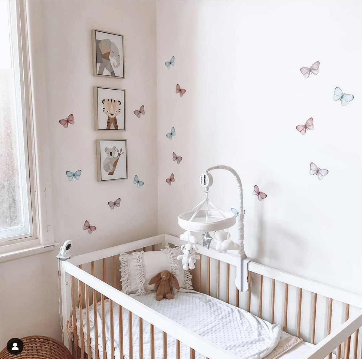 Multi Coloured Sprinkled Butterflies Polka Art Prints