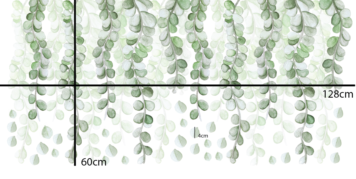 Botanical Greens Polka Art Prints