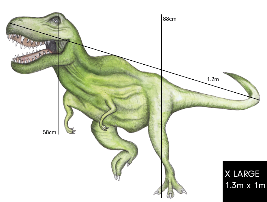 Single T-Rex Polka Art Prints