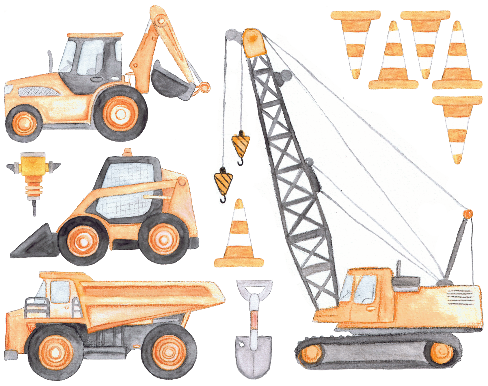Construction Set Polka Art Prints