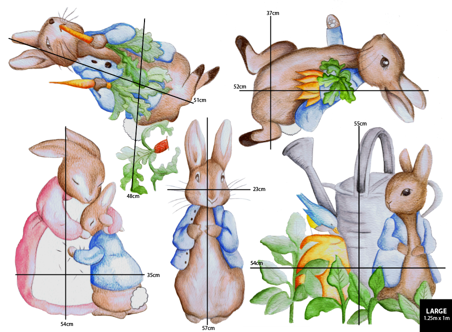 Peter Rabbit Wall Decals