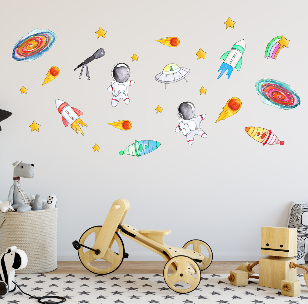 Space Extras Wall Decals Polka Art Prints