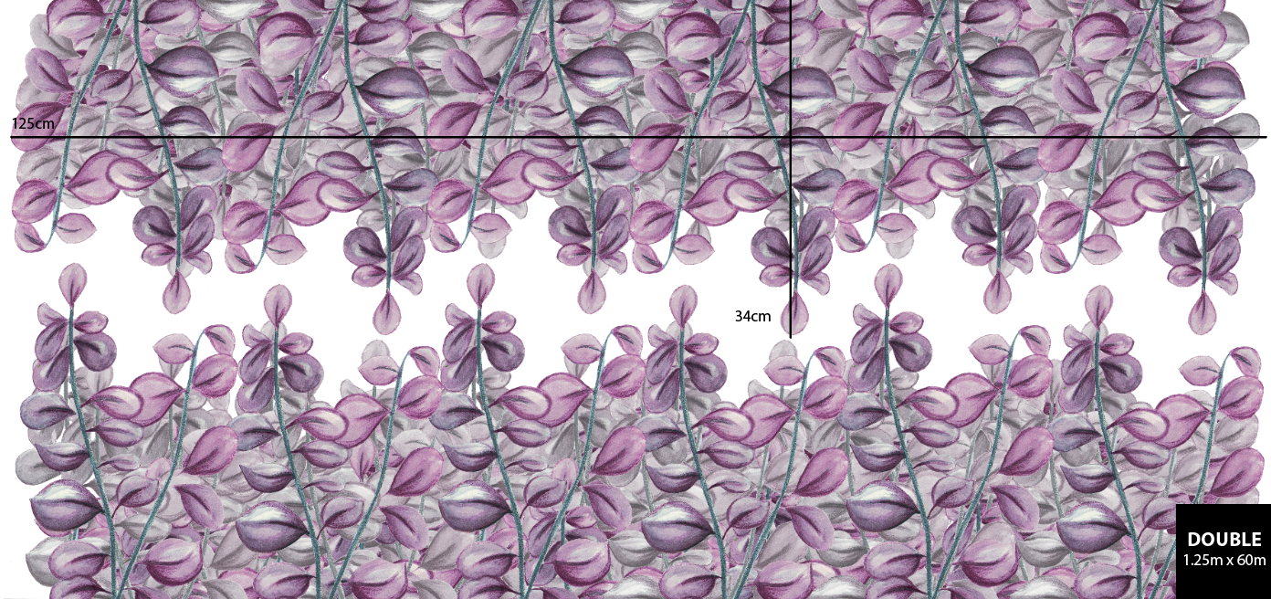 Purple Florals Polka Art Prints
