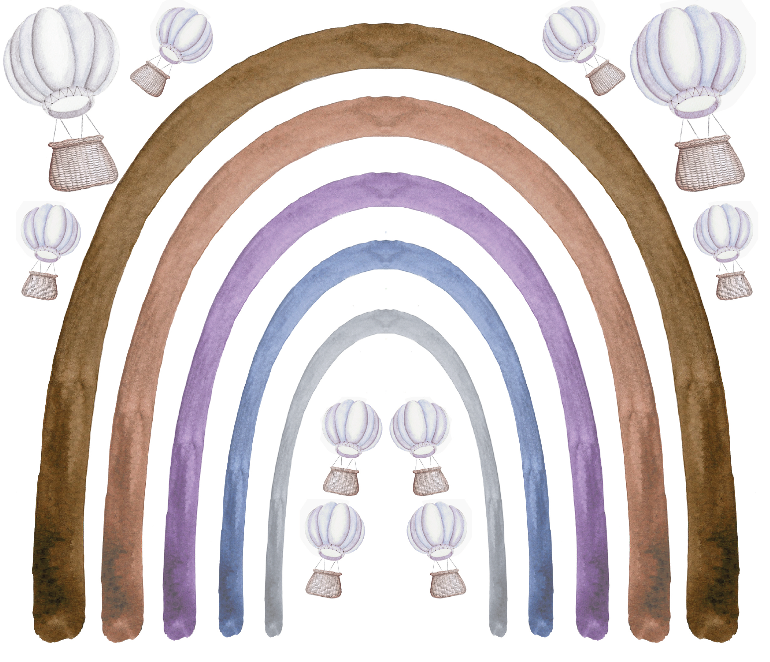 Large Rainbow Wall Decal