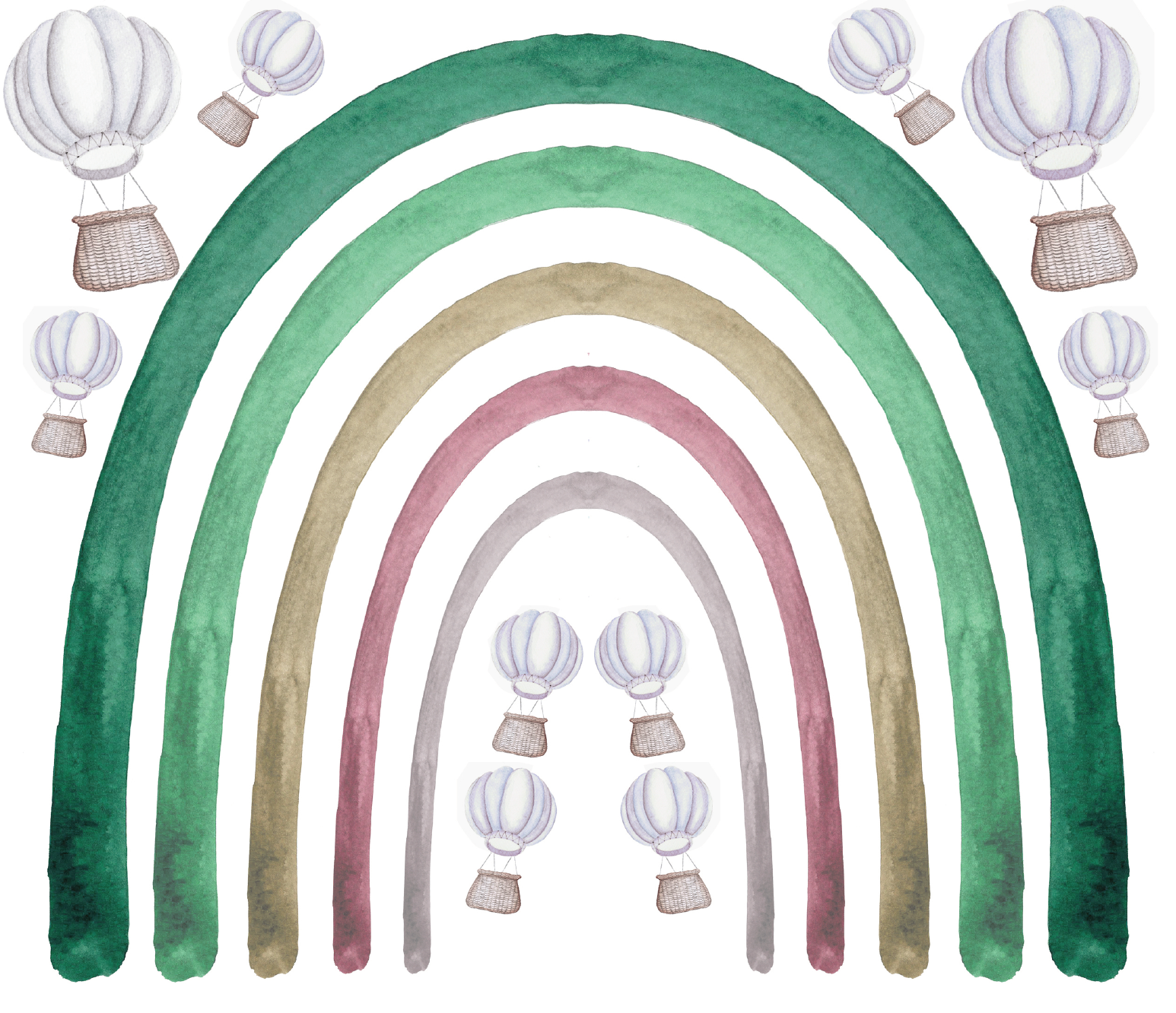 Large Rainbow Wall Decal